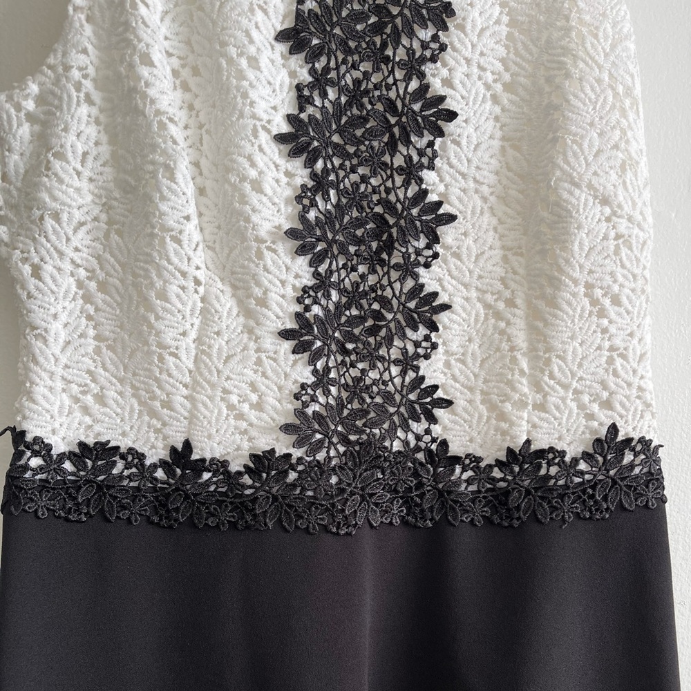 Jessica Simpson Fit & Flare Dress Sleeveless Lace Top Size 6 - Picture 10 of 11